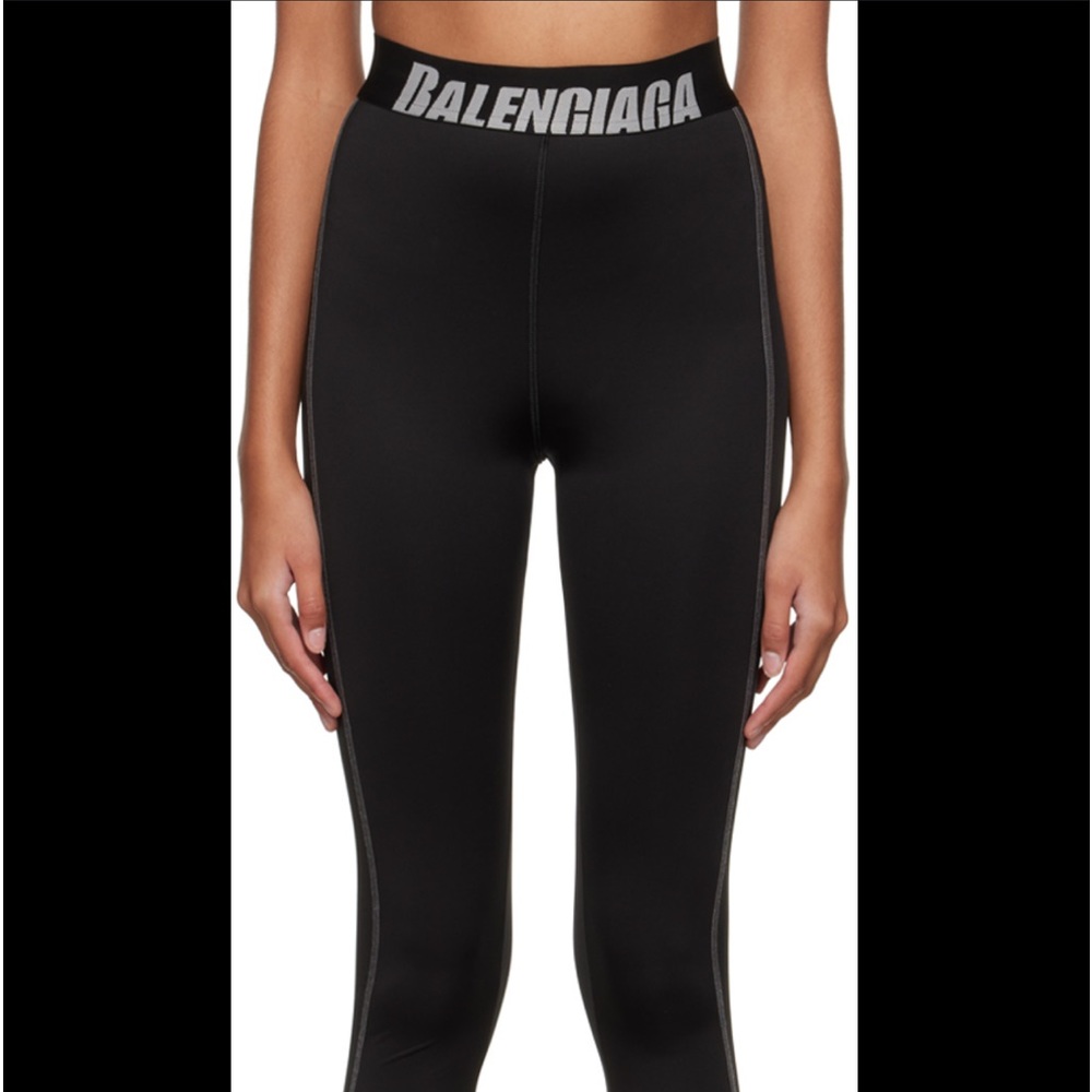 Balenciaga Logo Waistband Leggings